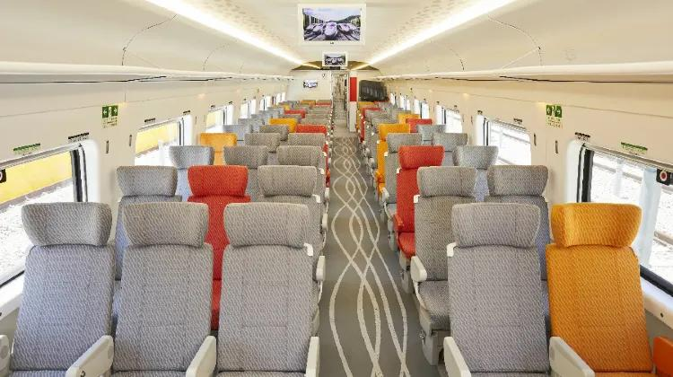China high-speed rail Second Class 3+2 seating